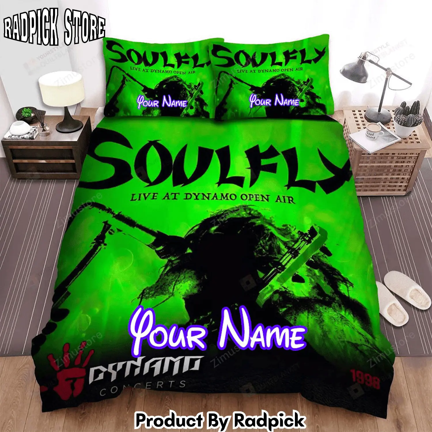 Radpick soulfly band album live at dynamo open air bed sheets spread comforter duvet cover personalized name bedding sets rp3272141